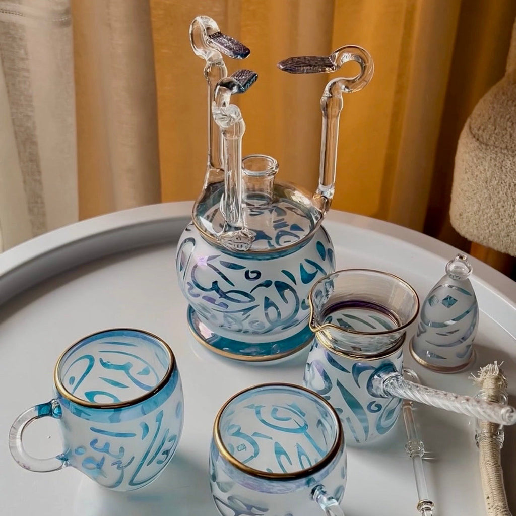 طقم إيليف للقهوة – مطلي ذهبي